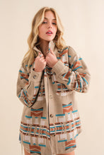 Load image into Gallery viewer, Blue B Exclusive Aztec Shirt Jacket
