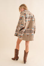 Load image into Gallery viewer, Blue B Exclusive Aztec Shirt Jacket
