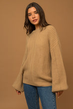 Load image into Gallery viewer, Balloon Sleeve Braid Sweater
